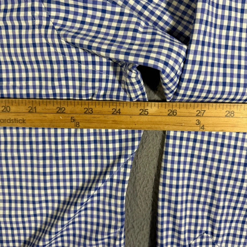 Polo Ralph Lauren Performance Button Down Shirt Blue White Gingham Men's Size XL